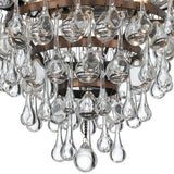 Calypso Flush Mount Vibrant Bronze By Crystorama - Detailed View