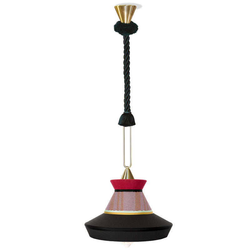 Calypso Guadalupe Pendant Light Black By Contardi