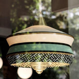 Calypso Martinique Pendant Light Black By Contardi - Lifestyle View7