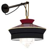 Calypso Martinique Wall Light Black By Contradi