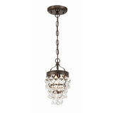 Calypso Mini Crystal Chandelier 7.25'' Vibrant Bronze
