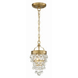 Calypso Mini Crystal Chandelier 7.25'' Vibrant Gold