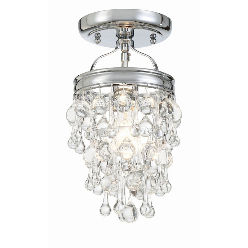 Calypso Mini Crystal Semi-Flush Mount 7.25'' Polished Chrome