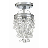 Calypso Mini Crystal Semi-Flush Mount 7.25'' Polished Chrome