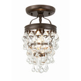 Calypso Mini Crystal Semi-Flush Mount 7.25'' Vibrant Bronze
