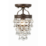Calypso Mini Crystal Semi-Flush Mount 7.25'' Vibrant Bronze