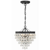 Calypso Pendant Matte Black By Crystorama - Front View1