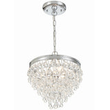 Calypso Pendant Polished Chrome By Crystorama - Front View