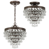 Calypso Semi Flush Mount Vibrant Bronze By Crystorama - Alt View