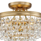 Calypso Semi Flush Mount Vibrant Gold By Crystorama - Detailed View1
