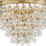 Calypso Semi Flush Mount Vibrant Gold By Crystorama - Detaield View