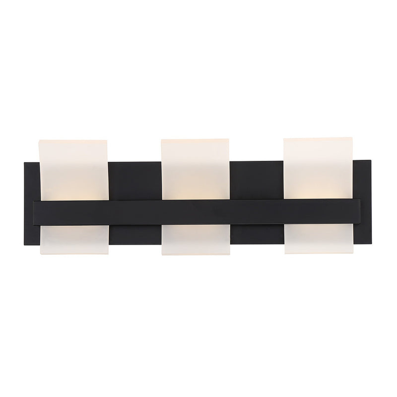 Cambridge Vanity Light 3-Light Black by Eurofase