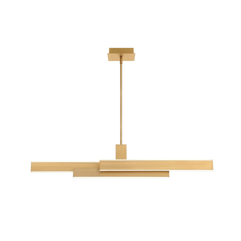 Cameno Linear Chandelier 45 Inch Gold by Eurofase
