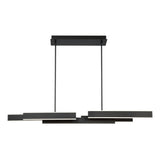 Cameno Linear Chandelier 55 Inch Black by Eurofase