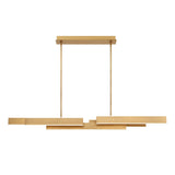 Cameno Linear Chandelier 55 Inch Gold by Eurofase