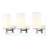 Candela Wall Sconce 21 Inch Chrome Opal