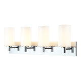 Candela Wall Sconce 29 Inch Chrome Opal