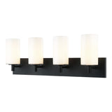 Candela Wall Sconce 29 Inch Matte Black Opal