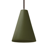 Canes Pendant Light By Geo Contemporary, Color: Military Green