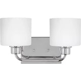 Canfield Vanity Light — 14.25 Inch, Chrome
