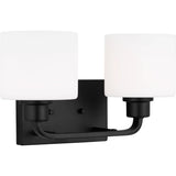 Canfield Vanity Light — 14.25 Inch, Midnight Black