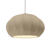 Oval Fluted Ceramic Pendant