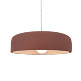 Canyon Clay Beige Twisted Cord Ceramic Medium Spire Pendant by Justice Design