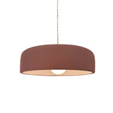 Canyon Clay Beige Twisted Cord Ceramic Small Spire Pendant by Justice Design