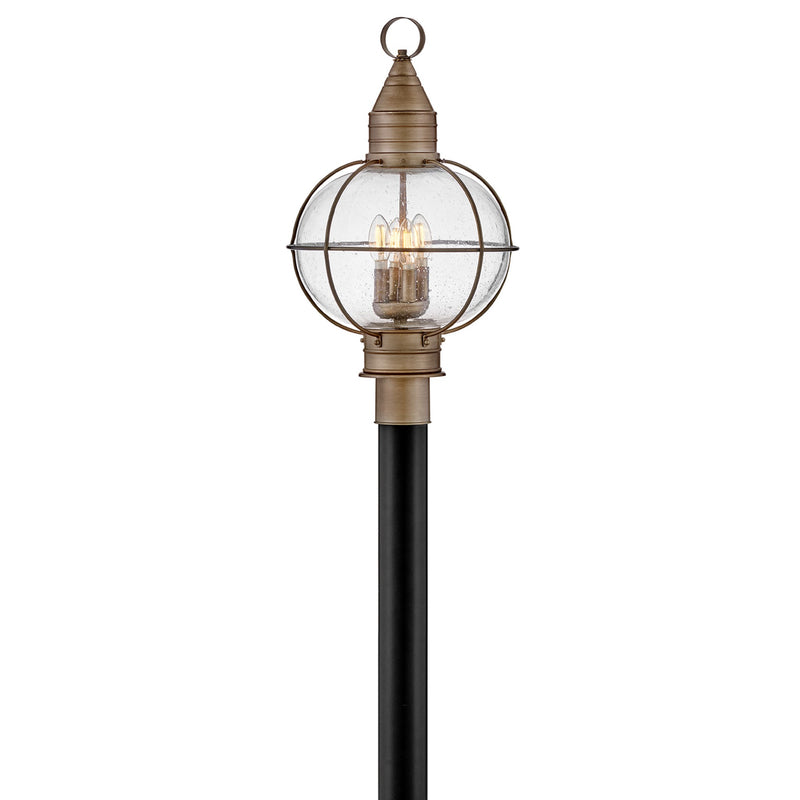 Cape Cod Large Post Mount Lantern - Burnished Bronze - by Hinkley