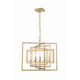 Capri Horizontal Cage Chandelier 24'' Antique Gold