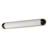 Capsule LED CCT Vanity Light Extra Large Black Aged Brass By Maxim Lighting1