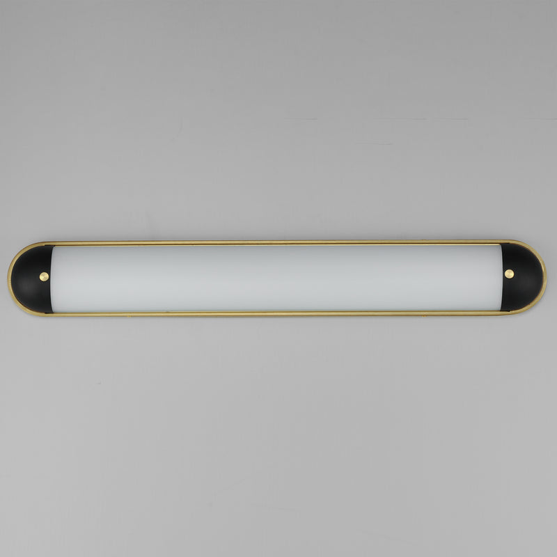 Capsule LED CCT Vanity Light Extra Large Black Aged Brass By Maxim Lighting
