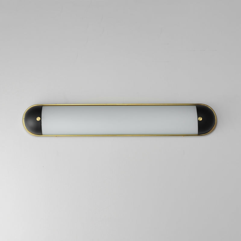Capsule LED CCT Vanity Light Large Black Aged Brass By Maxim Lighting