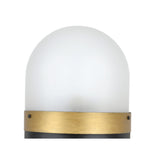 Capsule Outdoor Post Light 12.25'' Matte Black + Textured Gold