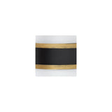 Capsule Outdoor Sconce 6" Matte Black + Textured Gold