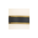 Capsule Outdoor Sconce 8" Matte Black + Textured Gold