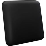 Carbon Matte Black Ceramic Small Square Backlit ADA Color Selectable Wall Sconce by Justice Design