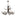 Caribou 9-Light Tiered Chandelier, shown in Dark Smoke, by Hubbardton Forge