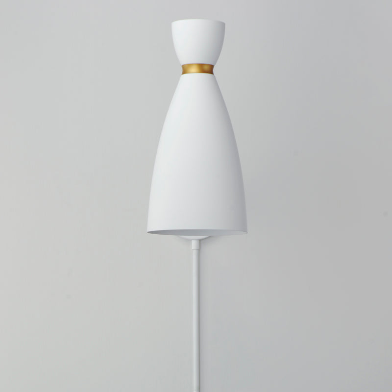 Carillon Articulating Wall Sconce White Satin Brass By Maxim Lighting Detailed View