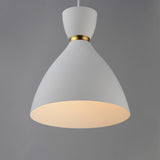 Carillon Mini Pendant White/Satin Brass by Maxim Lighting