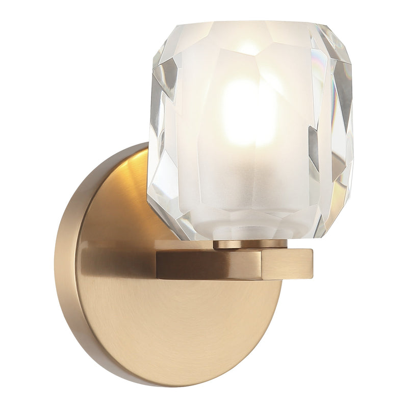Carleton Bath and Vanity Light 5 Inch Aged Gold Brass