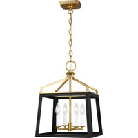 Carlow Lantern Chandelier — 13 1/2", Midnight Black