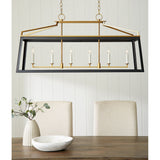 Carlow Linear Lantern Chandelier — view 4