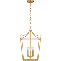 Carlyle Lantern Flushmount — 21 1/4", Burnished Brass