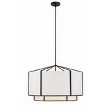 Carlyn 2-Tier Chandelier 28'' Black