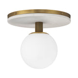 Carnagie Flush Mount 12 Inch Antique Brass by Eurofase
