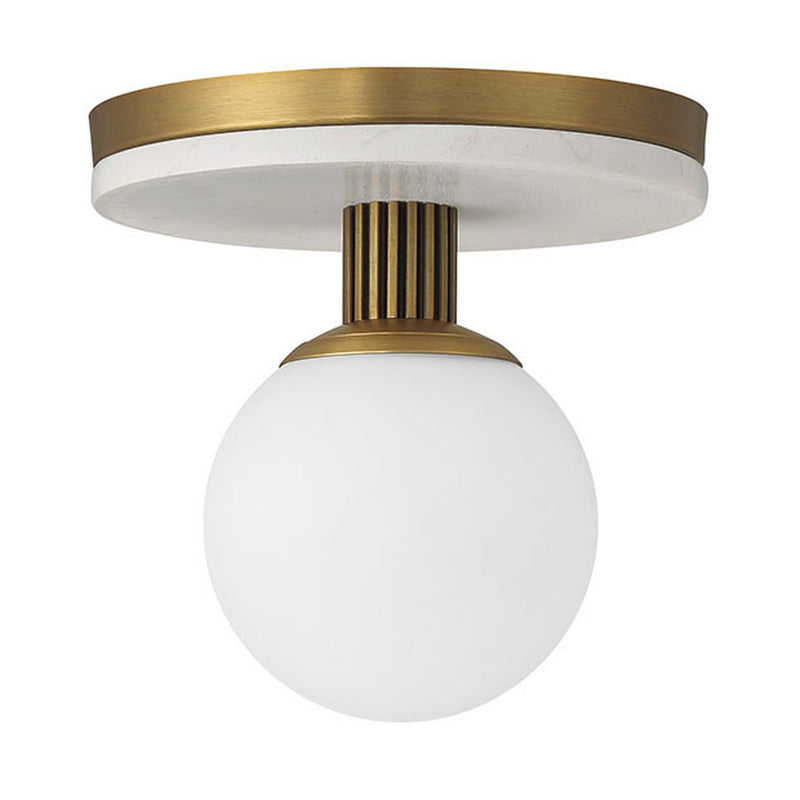 Carnagie Flush Mount 8 Inch Antique Brass by Eurofase