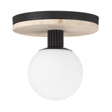 Carnagie Flush Mount 8 Inch Matte Black by Eurofase