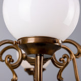 Carnew 6 Arm Chandelier - Antique Brass