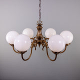Carnew 6 Arm Chandelier - Antique Brass